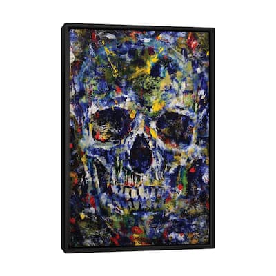 iCanvas "Skull Abstract" by Michael Creese Framed