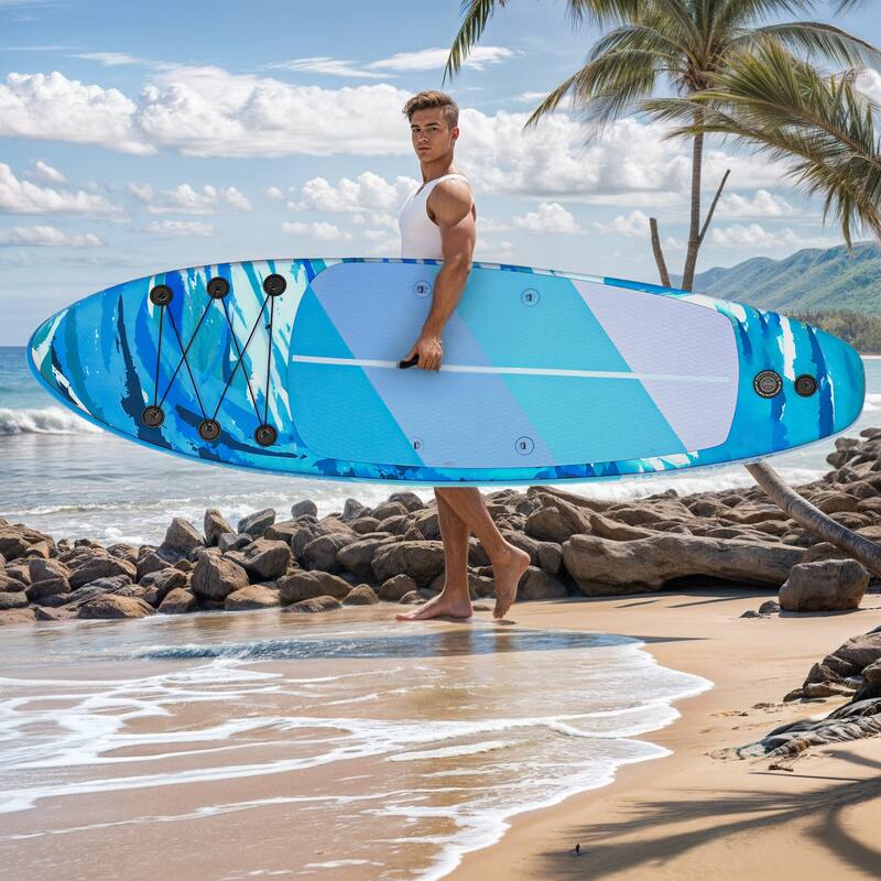 Inflatable Stand Up Paddle Boards with Premium SUP Paddle Board Accessories, Wide Stable Design, Non-Slip Comfort Deck