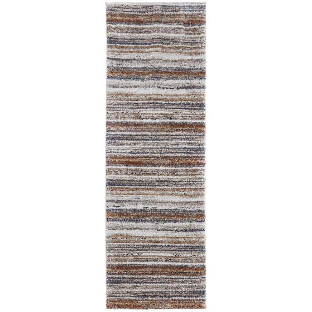 Grand Bazaar Odera Machine Made Stripes Modern Area Rug
