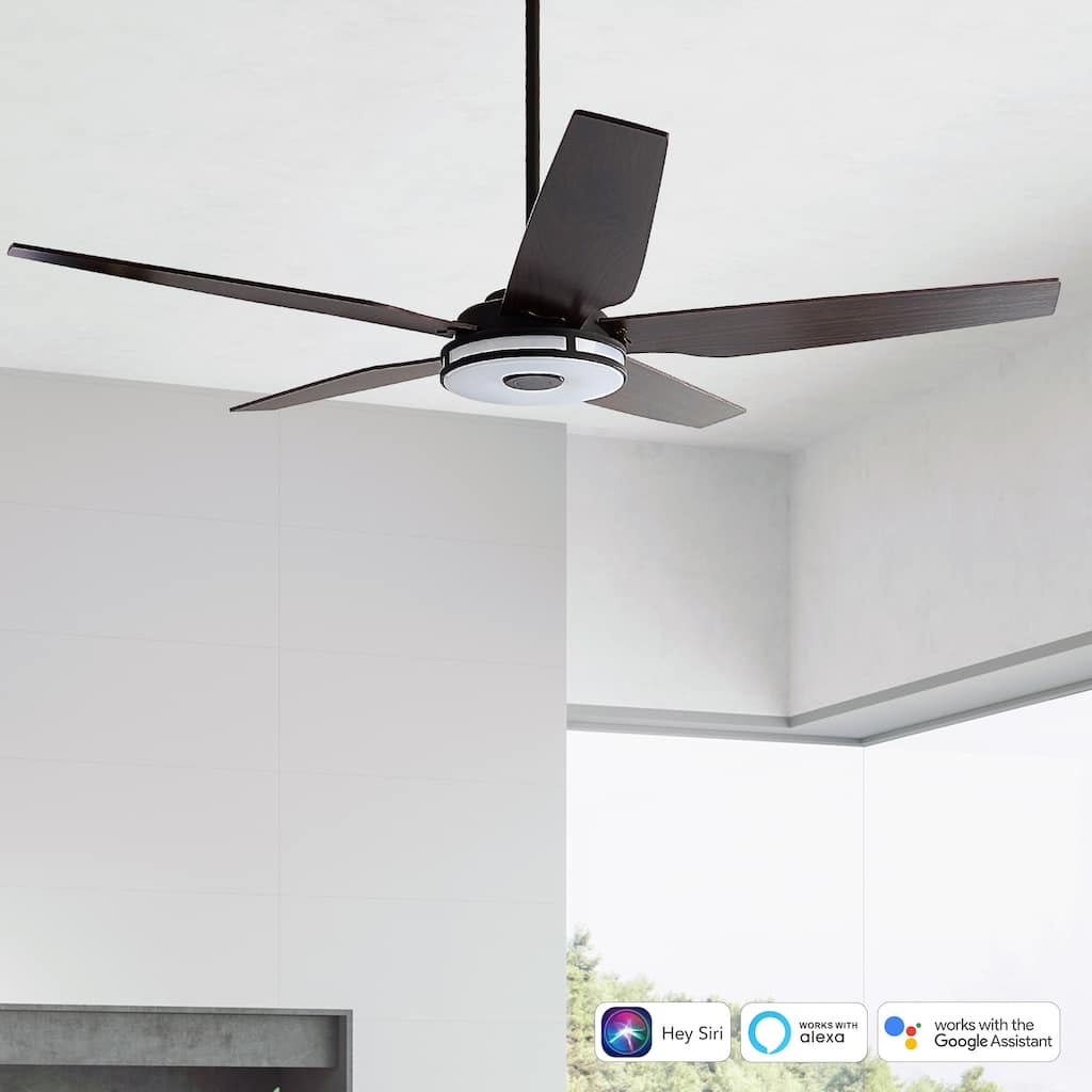 CARRO Stellan 52" Smart Ceiling Fan with Light and Remote-Downrod