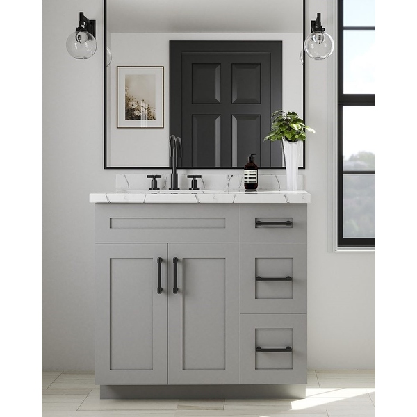 36 inch shaker sales style bathroom vanity