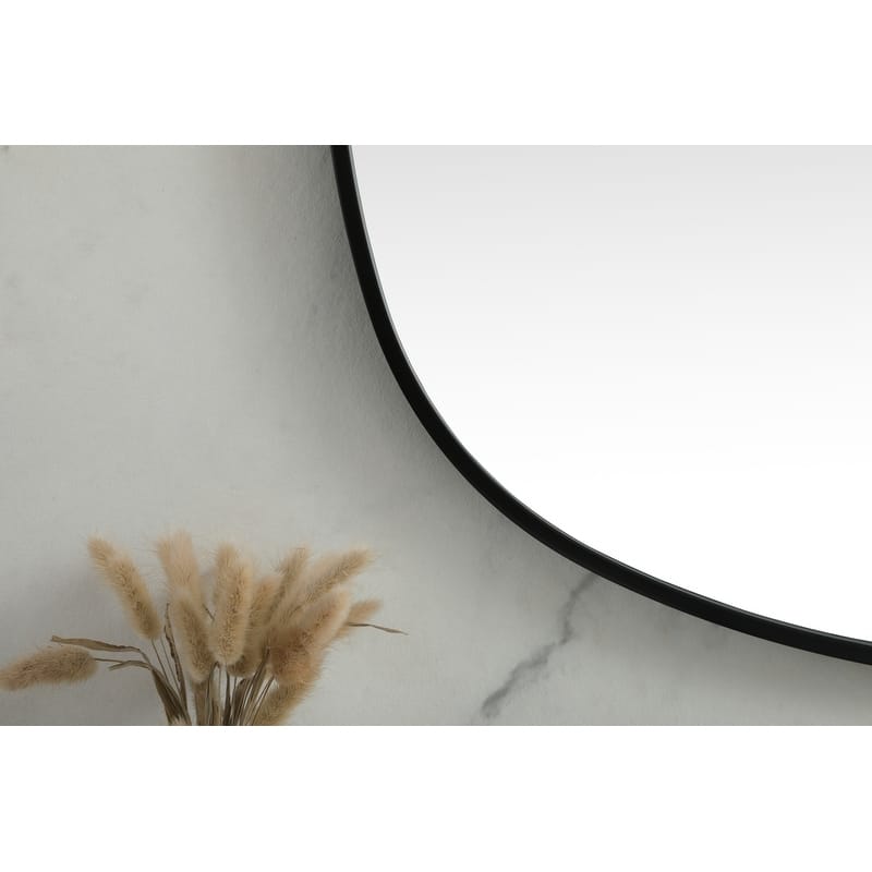 Indigo Home Metal Frame Oval Mirror 30x60 Inch