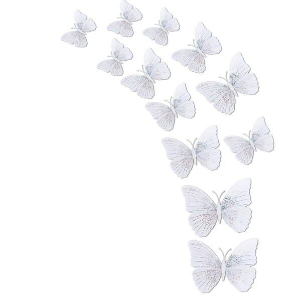 3D Removable Butterfly Wall Stickers for Wall, TV, Fridge - Pink,Green  Patterns