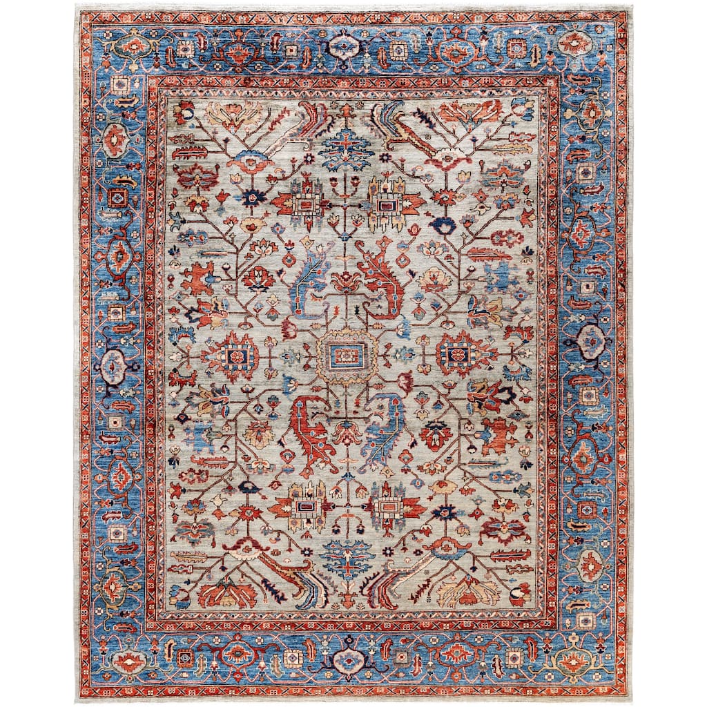 Serapi One-of-a-Kind Hand-Knotted Area Rug - Gray - 8' 2" x 10' 1"