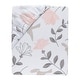 preview thumbnail 6 of 5, Lambs & Ivy Petals White/Pink/Gray Floral 100% Cotton Fitted Crib/Toddler Sheet - Crib