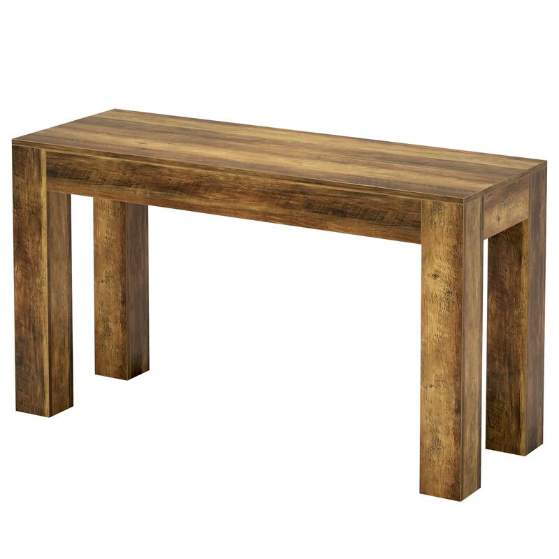 63" Wooden Counter Height Bar Table, Rectangular High Top Dining Table for Kitchen, Home Bar, Living Room