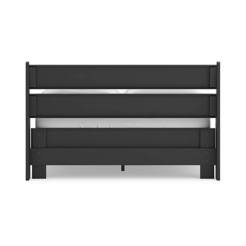 Signature Design by Ashley Socalle Black Panel Platform Bed
