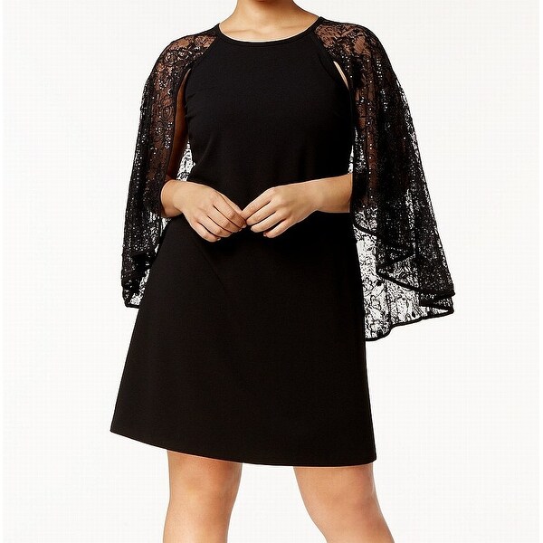 calvin klein capelet sheath dress