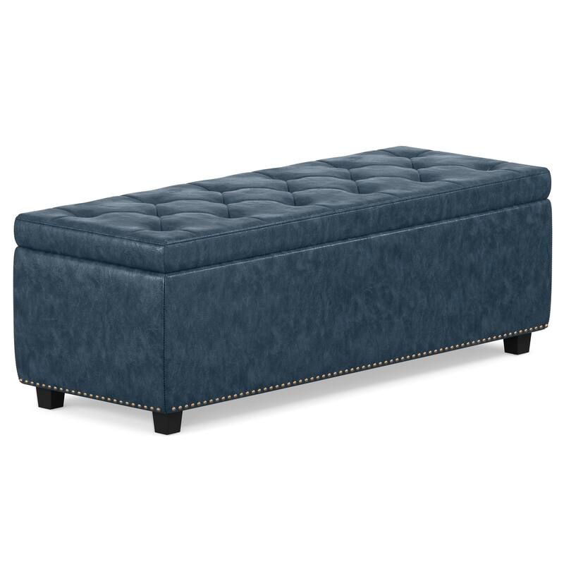 WYNDENHALL Springfield 48 inch Wide Rectangle Storage Ottoman