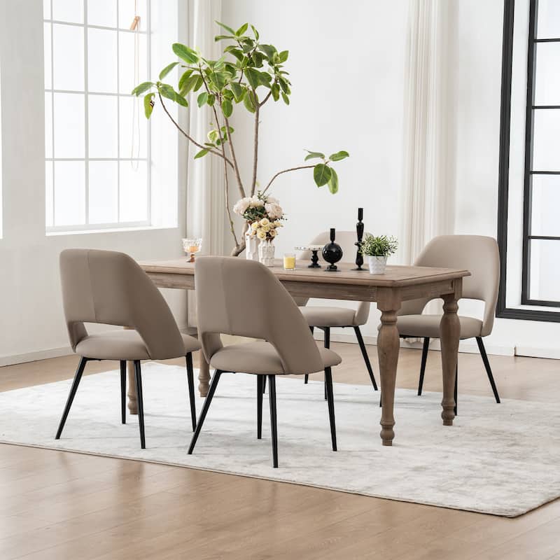 Modern Dining Chairs Set of 2 Armless Chairs 22.83"Wx22.05"Dx34.65" H