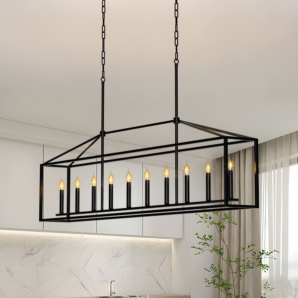 Black rectangle light fixture outlet