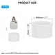 preview thumbnail 1 of 4, Light Socket Shade Ring, Medium Base Ceramic Socket with Thread White - 35mm