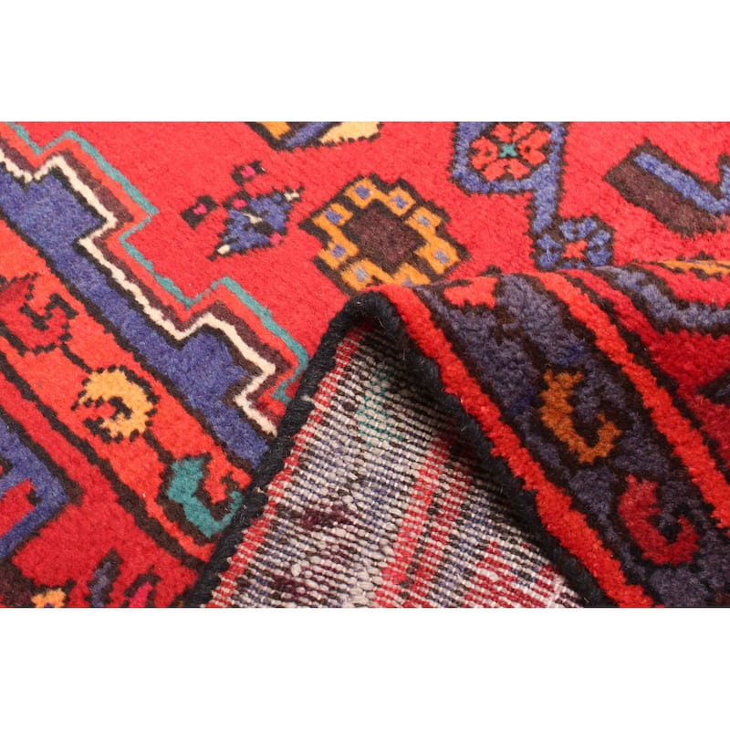 ECARPETGALLERY Hand-knotted Andelz Red Wool Rug - 4'9 x 7'5