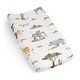 preview thumbnail 1 of 4, Sweet Jojo Designs Jungle Animals Boy, Girl, Unisex/Gender Neutral Changing Pad Cover Sheet - Boho, Wildlife Safari Animal, Lion