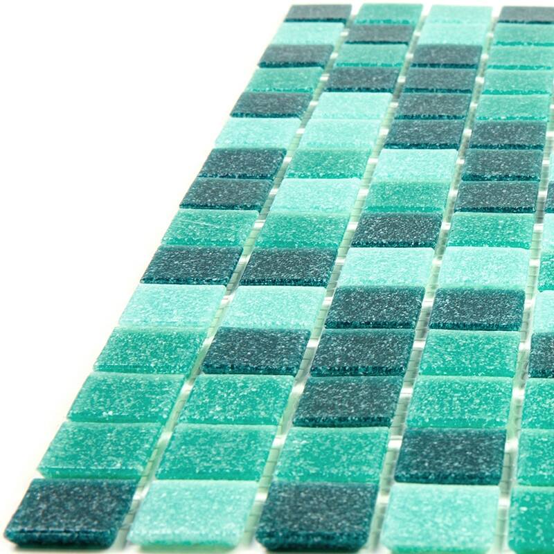 Apollo tile 12" x 12" Mingles Glossy Persian Green Glass Tile (20 sq ft/case) - 20 Pack