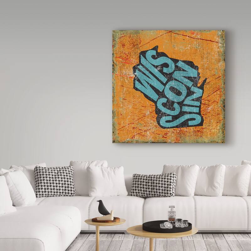Art Licensing Studio 'Wisconsin' Canvas Art