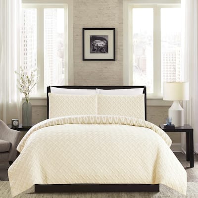 Chic Home Sabina 3 Piece and Embroidered Reversible Comforter Set