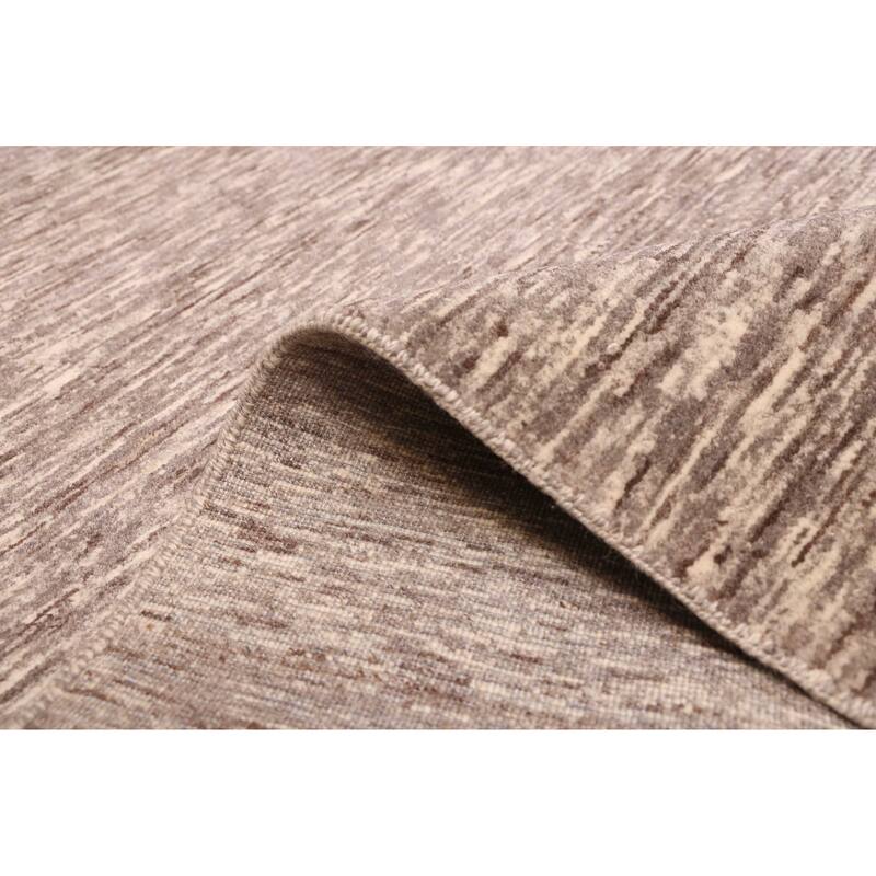 ECARPETGALLERY Hand-knotted Peshawar Ziegler Grey Wool Rug - 7'11 x 9'8