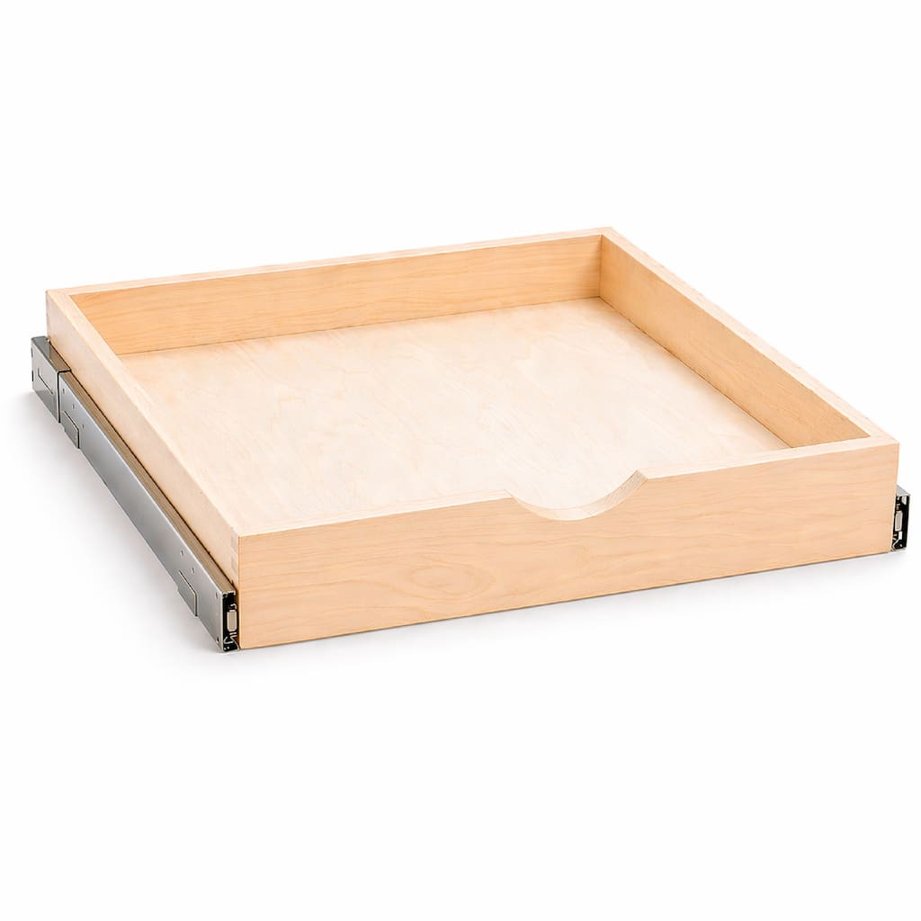 COUVER DIY Bicth Wood Drawer Pull-Out Cabinet Kitchen & Bathroom Organizer