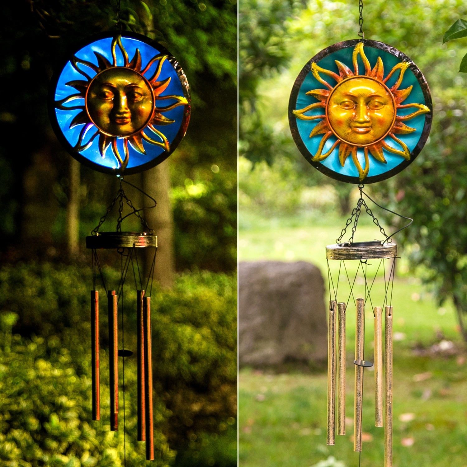 Wind chime with led lights hot sale