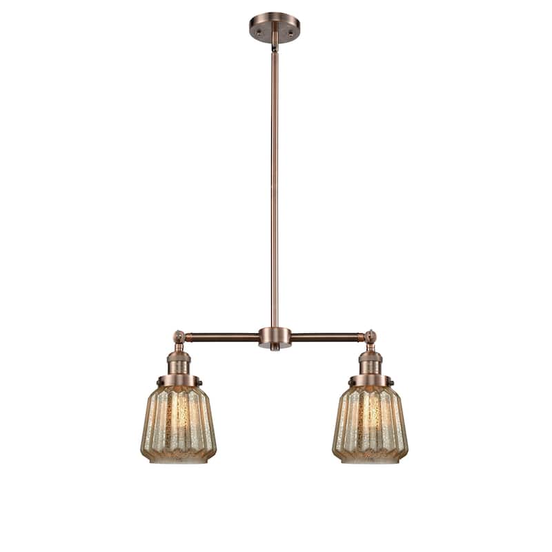 Innovations Lighting Chatham 2 Light 21" Wide Linear Chandelier