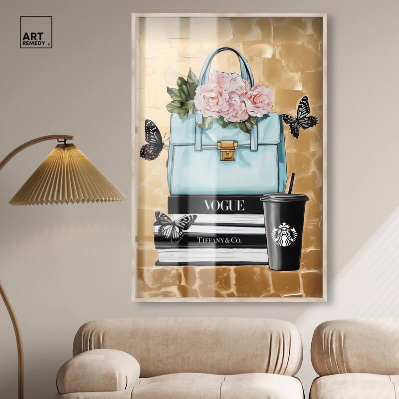 Golden Era of Glam Books Shadowbox by Art Remedy