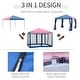 preview thumbnail 21 of 24, Outsunny Pop-up Canopy 10' x 10' Vendor Tent w/ Removable Mesh Walls