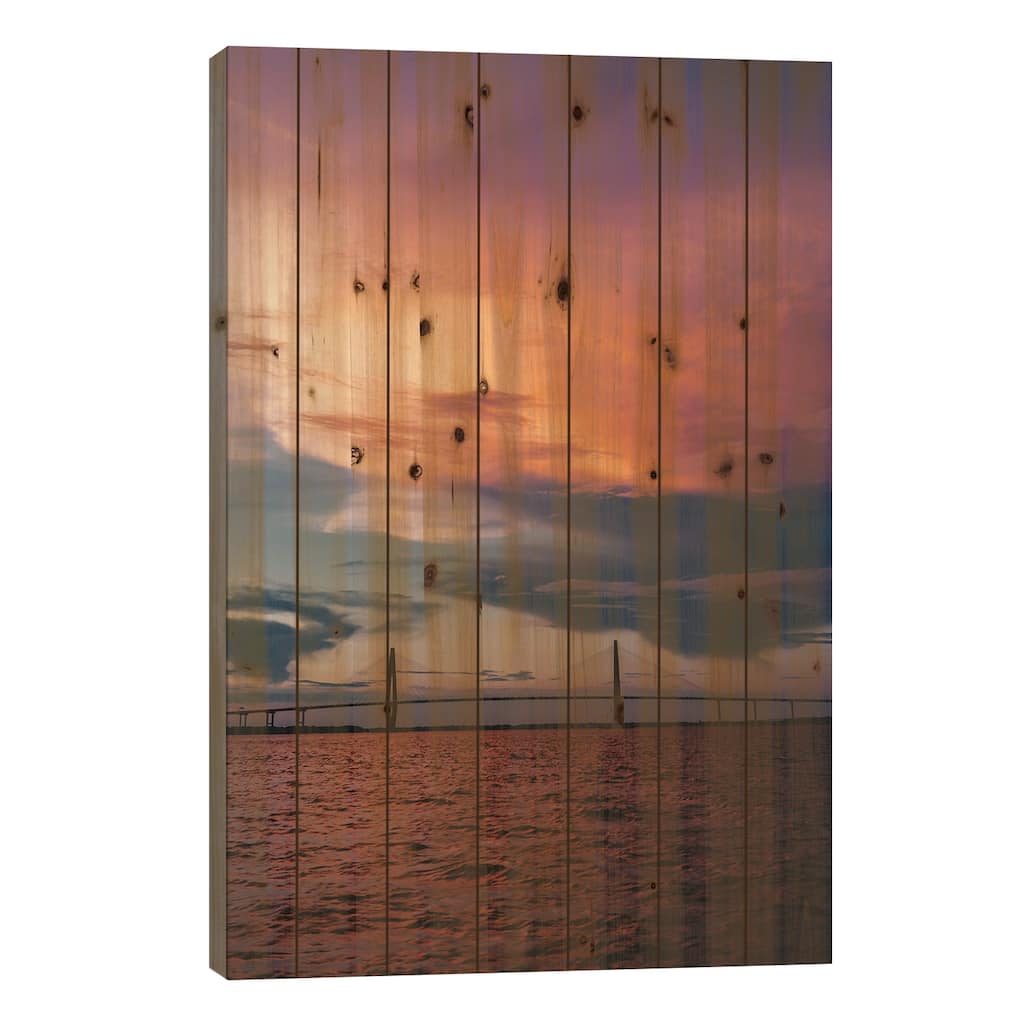 Charleston Sunset XII Print On Wood by Bethany Young - Multi-Color