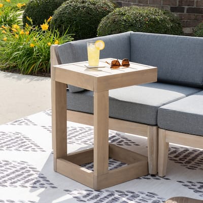 Sayre Acacia Wood Outdoor C Table
