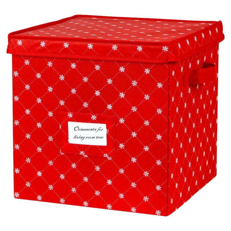 Holiday Ornaments Storage Cube with 64 Individual Compartments