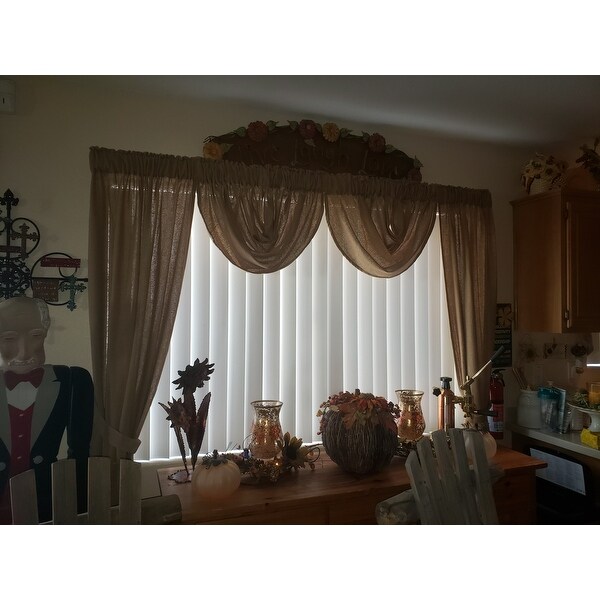 Top Product Reviews For Farmhouse Kitchen Curtains Vhc Burlap Chocolate Balloon Valance Rod Pocket Cotton Solid Color Cotton Burlap 17925676 Overstock