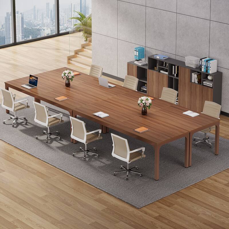 78.74" Large Rectangle Conference Table, Office Meeting/Seminar/Business Table Desk for Office Boardroom & Meeting Room