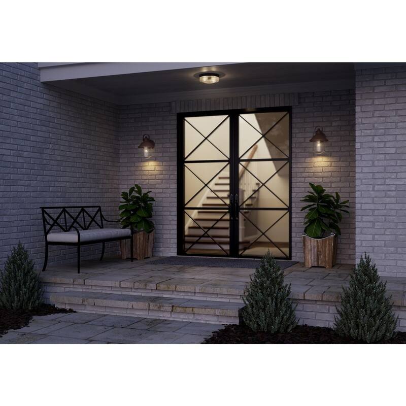 Weldon Collection Two-Light Flush Mount - 9.750" x 13.750" x 13.750"