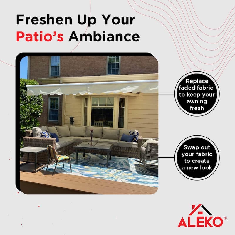 ALEKO Replacement Fabric for 6.5 x 5 ft Retractable Awning More Options