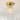 Rennnsan 1-Light Modern Brass Metal and Clear Glass Semi Flush Mount Ceiling Light for Bedroom - 9.8" W x 6.1" H