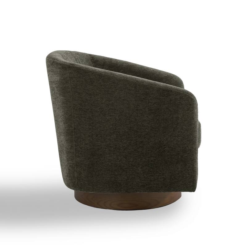 Modern 360°Swivel Barrel Chair