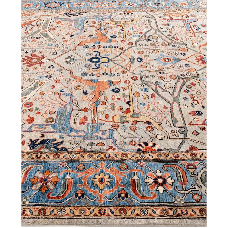 Serapi One-of-a-Kind Hand-Knotted Area Rug - Gray - 8' 3" x 9' 9"