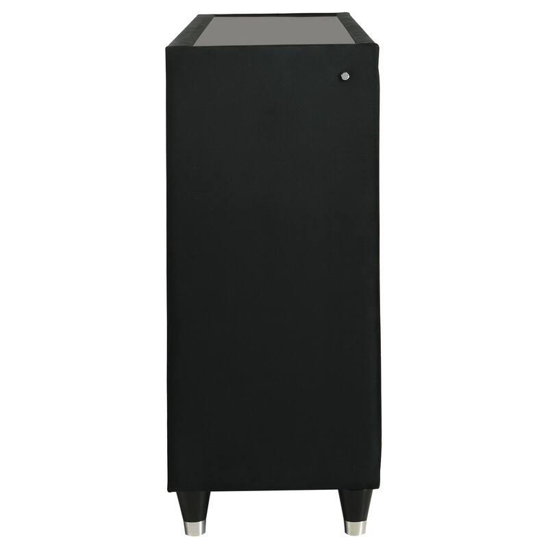 Lorient 8-drawer LED Bedroom Dresser Cabinet Black