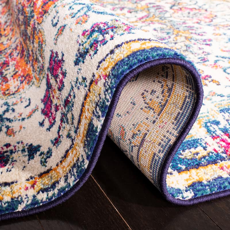 SAFAVIEH Madison Sabire Boho Medallion Distressed Rug