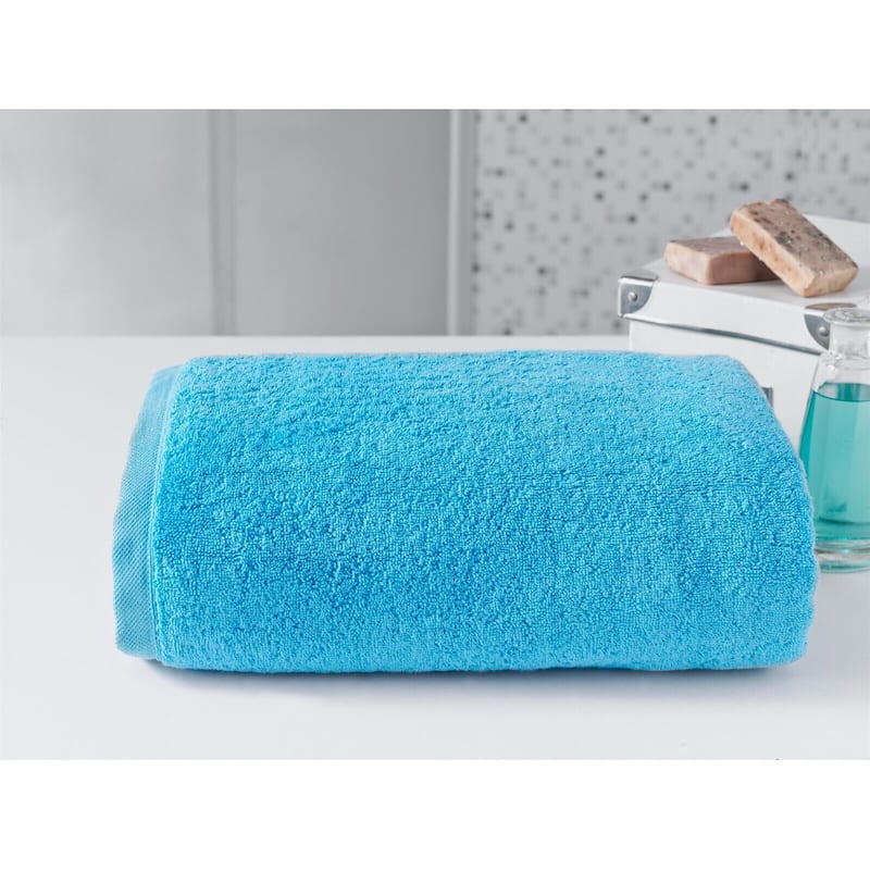 Classic Turkish Towels - Cambridge 100% Turkish Cotton Jumbo SPA Bath Sheet, Quick Dry - Aqua