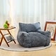 preview thumbnail 6 of 20, Oversized Comfy Bean Bag Chair with Armrests Corduroy Floor Sofa for Living Room（4 Colors） Grey