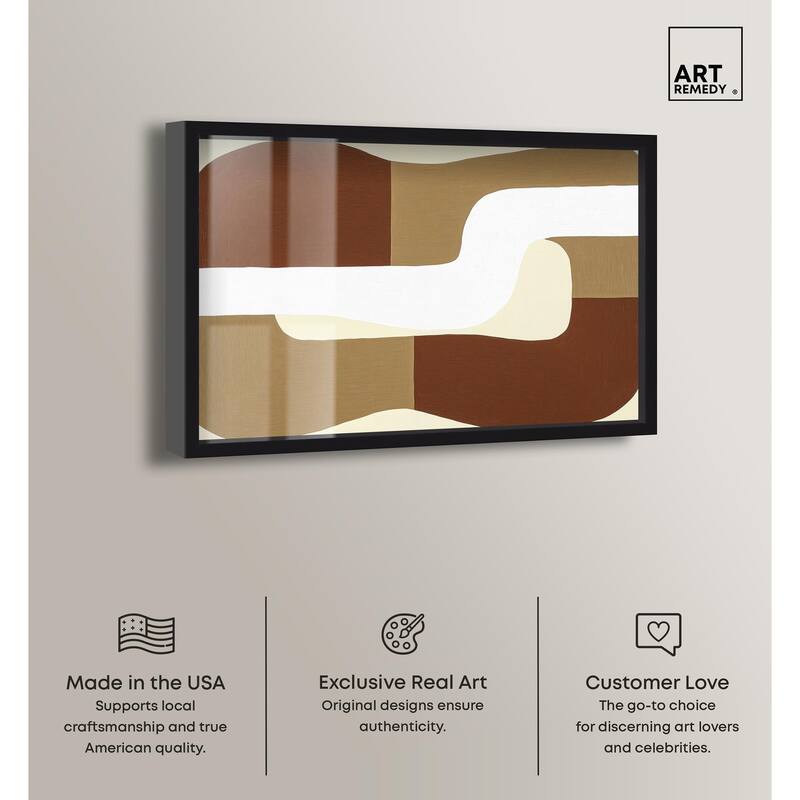 Minimal Wavy III Shadowbox by Art Remedy