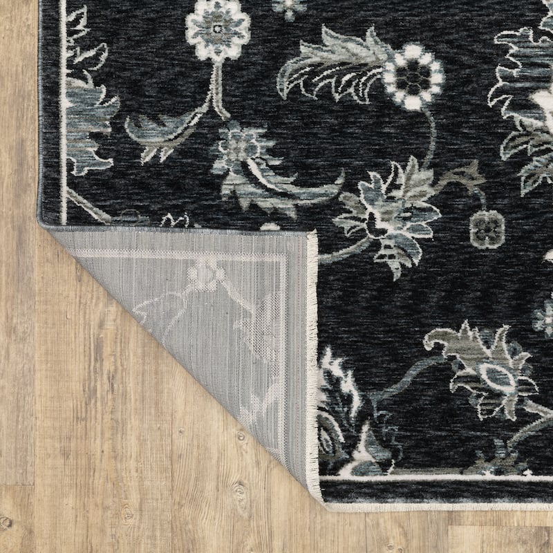 Style Haven Estella Oriental Blue/ Ivory Area Rug