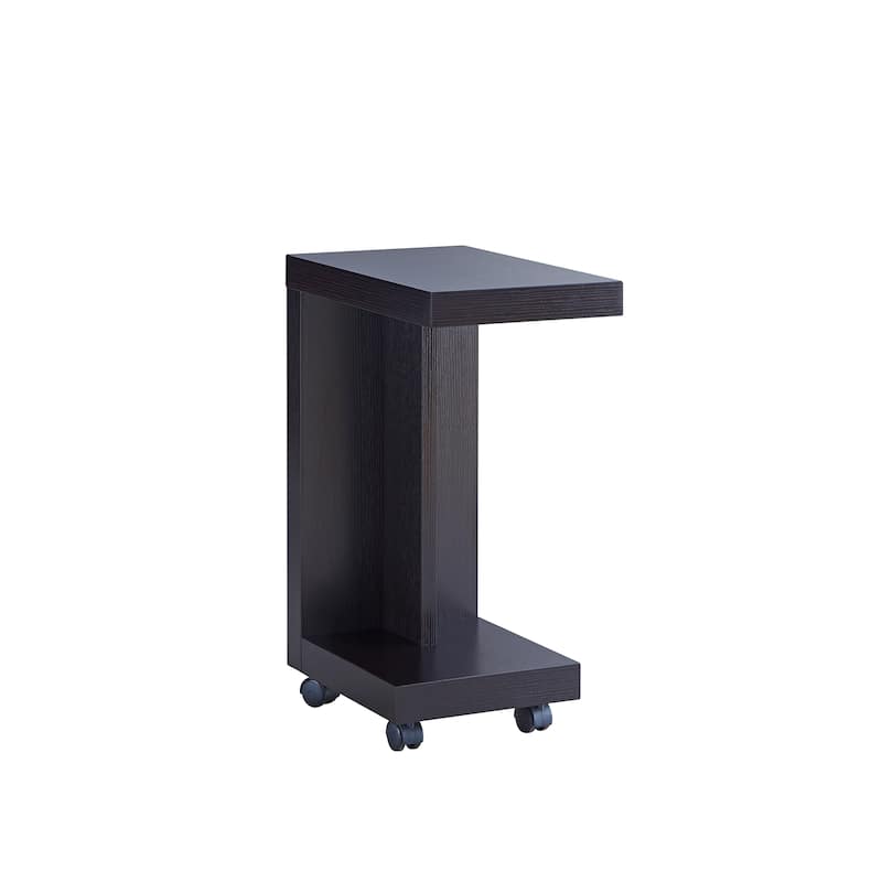 Otis Modern Mobile 18-inch 1-Shelf Side Table by Furniture of America - Espresso