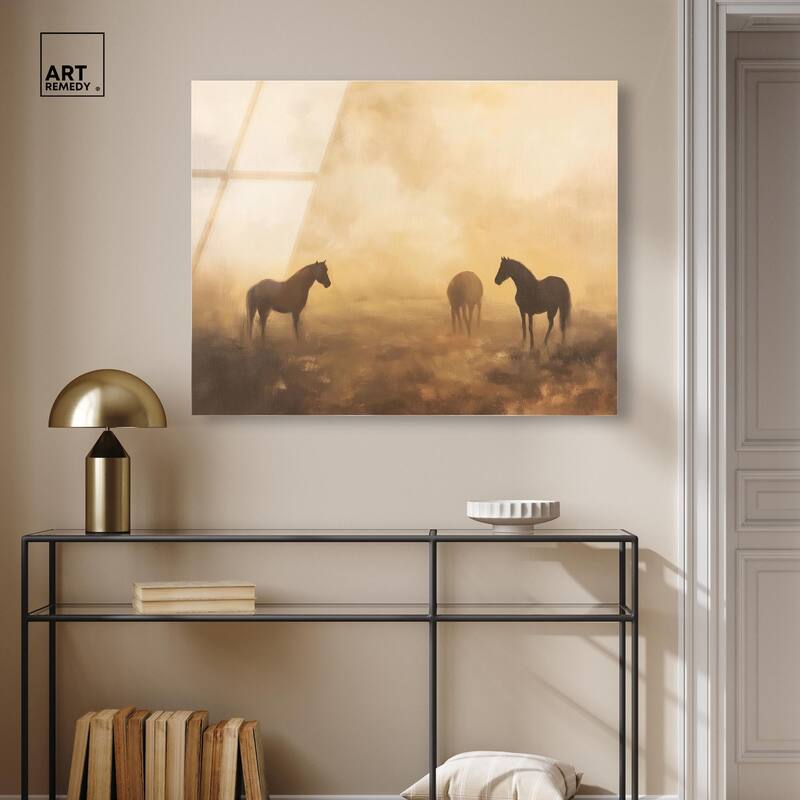 Equine Trio Acrylic by Art Remedy, Ready to Hang