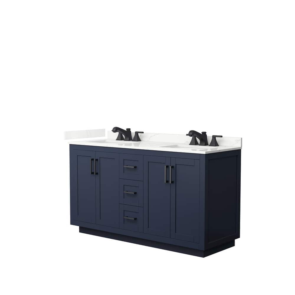 Miranda 60-inch Double Vanity, Quartz Top