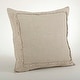 preview thumbnail 7 of 6, Ruffled Linen Throw Pillow Natural