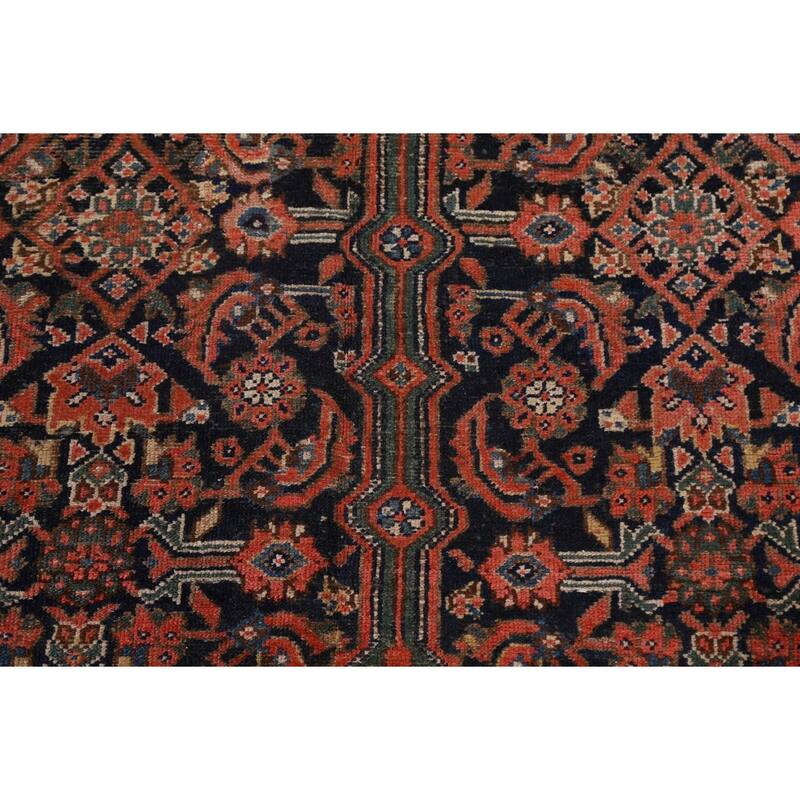 Pre-1900 Antique Malayer Persian Runner Rug Hand-knotted Wool Carpet - 6'10" x 15'7"
