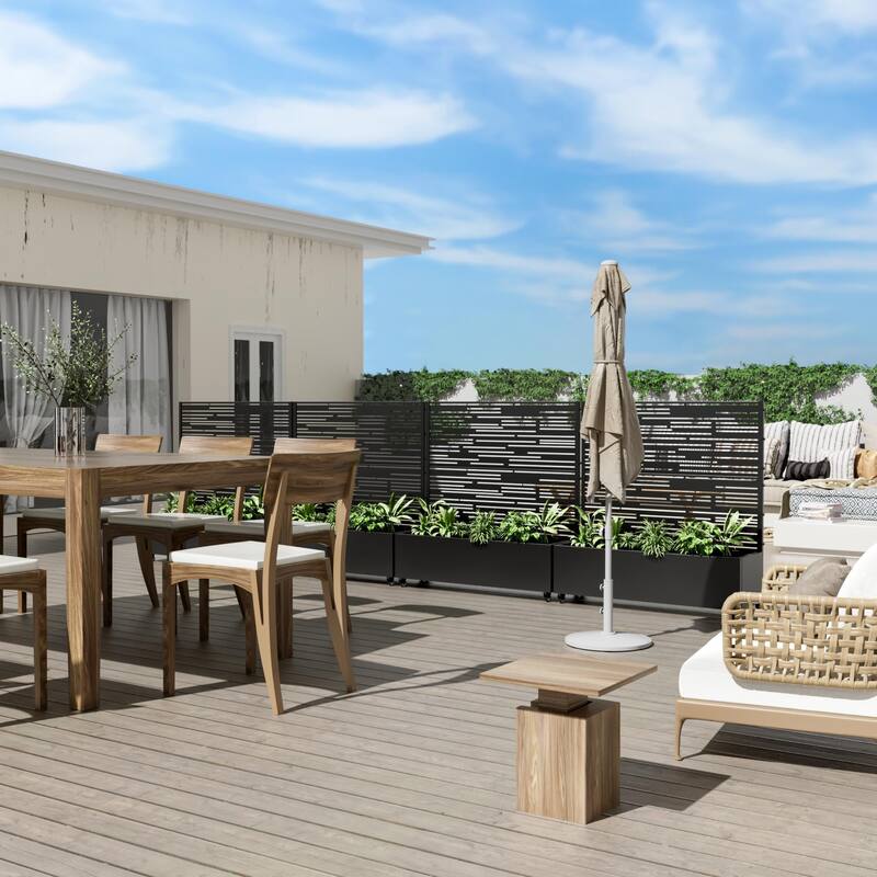 Raised Garden Bed Planter with Trellis Movable Planter Box with Lockable Wheels