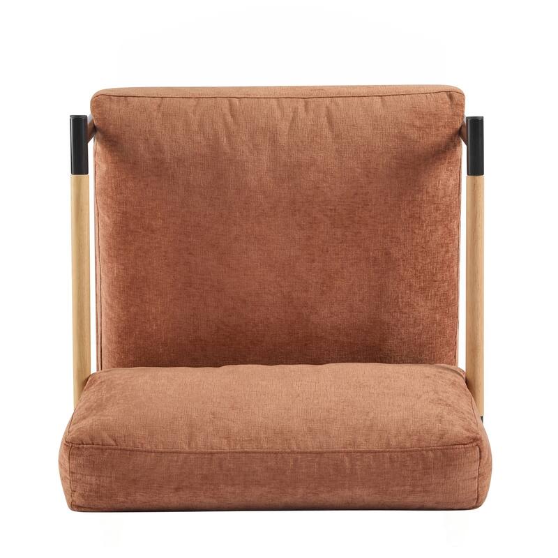 Minimalist Metal and Wooden Armrest Chair for Versatile Spaces